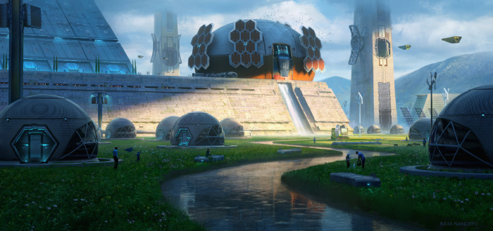 ArtStation - Solarpunk city